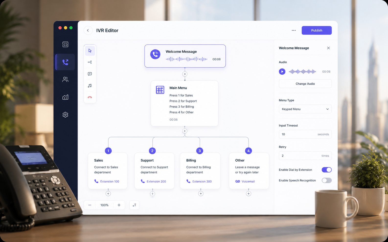 IVR Voice Menus