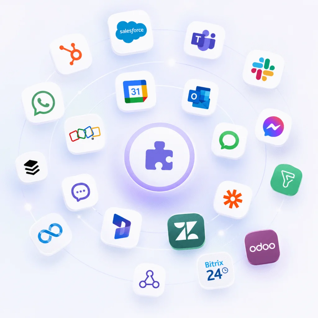 Dromlik integrations with CRM, helpdesk and business tools